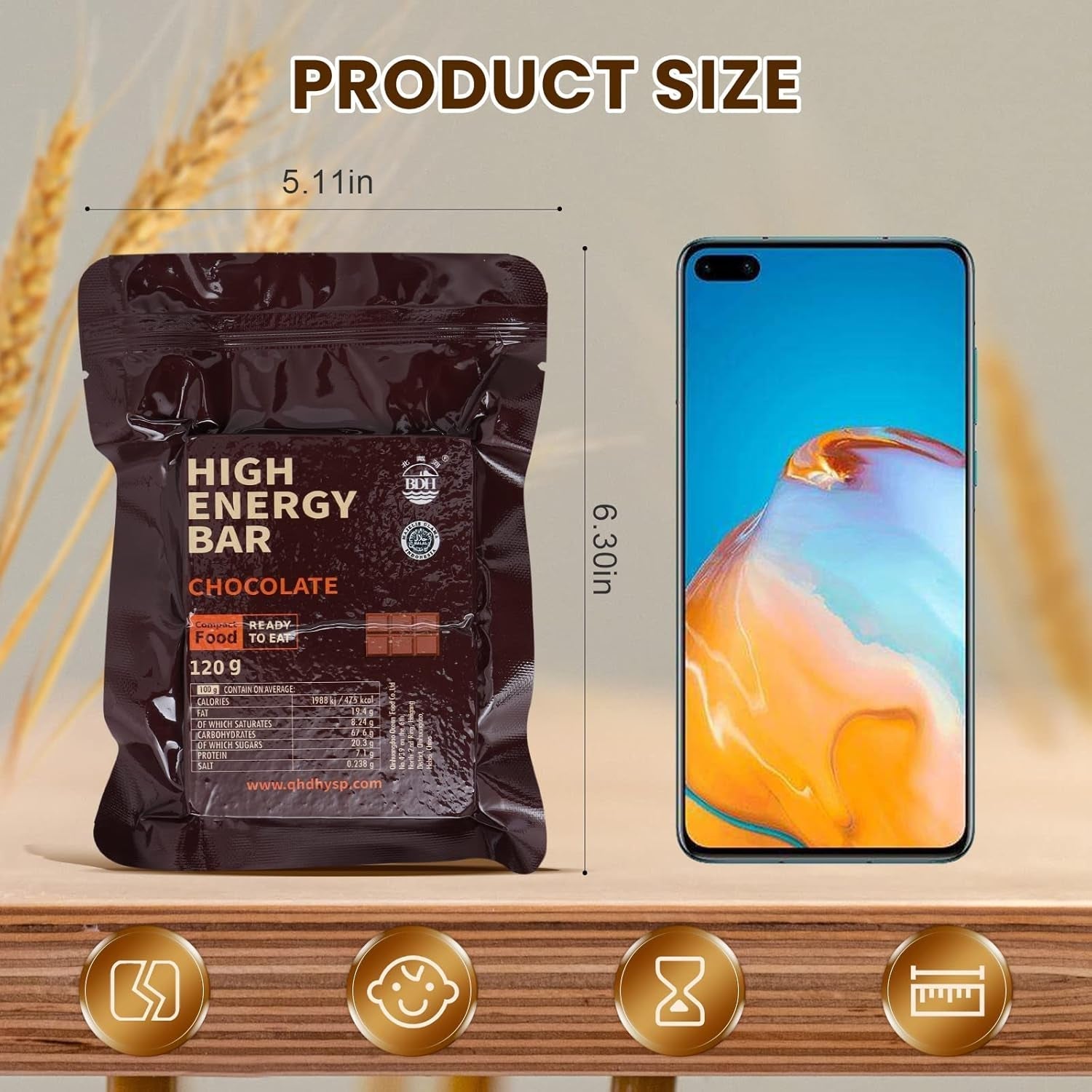 Batoane de urgență, aromă de ciocolată, tablete de supraviețuire pentru activități în aer liber, camping, urgențe, viscol, cutremur, dezastre, kit de pregătire cu durată lungă de viață, 12 bucăți