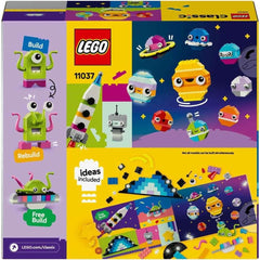 LEGO Classic Kreative Weltraumplaneten, baubares Sonnensystem-Modell für Kinder, Weltraum-Spielzeug mit Rakete, Raumschiff, Planeten und Alien, Geschenk für Kinder, Jungs und Mädchen ab 5 Jahren 11037