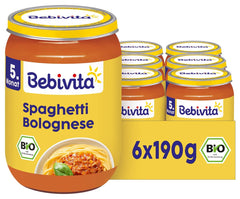 Posiłki od 5. miesiąca życia: Spaghetti Bolognese, 190g, opakowanie 6 sztuk (6x190g)