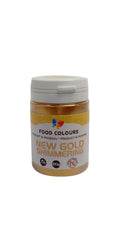 Glitter comestibil cu efect metalic, New Gold Shimering, 20 grame Glitter Naty Shop