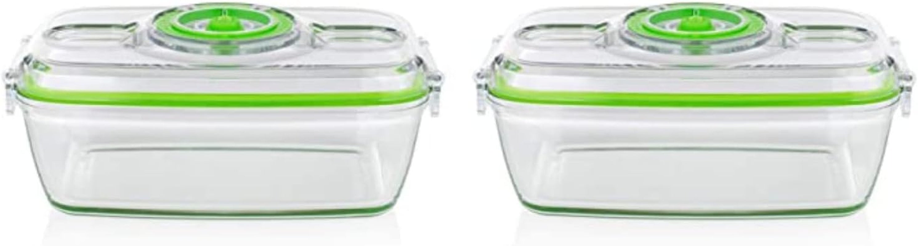 Set de recipiente din sticlă pentru păstrarea alimentelor Princess cu sigilator de vid portabil - inclusiv pompă de vid electrică, cablu de încărcare USB, 2 recipiente pentru gătit și alimente, 2 capace fără BPA, 492985 Cutii depozitare alimente Naty Shop Sigilator de vid manual cu set de borcane de sticlă