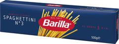 Makaron Barilla Klasyczne Spaghettini nr. 3 wysokiej jakości pszenica durum, zawsze al dente (1 x 500 g)