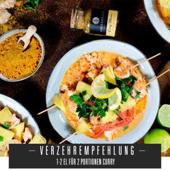 Ankerkraut Curry Madras, frisch-fruchtiges Curry-Pulver passend zu Fleisch, Fisch & Gemüse, mit Chili, leicht scharf, 130g w Aromadichten Beutel