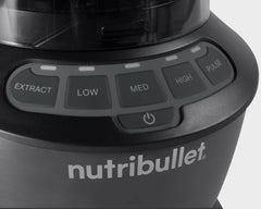 Pełnowymiarowy blender Nutribullet, mikser Elektrischer, wielofunkcyjny mikser Stabmixer, mikser Professioneller, 1000 Watt Leistung, 1,6 l Becher, Grau, NBF450DG Kitchen Naty Shop