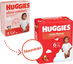 Pieluchy Huggies Little Movers, Disney Design, rozmiar 6, 102 sztuki (3 x 34), pudełko miesięczne