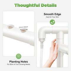 3-warstwowy zestaw do uprawy hydroponicznej z 90/108 miejscami do sadzenia i pompą wodną, systemy do uprawy bezglebowej z PCV, zestawy do uprawy hydroponicznej do warzyw i owoców (108 stanowisk do sadzenia)