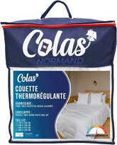 Kołdra termoregulacyjna, umiarkowana, 240 x 220 cm, pocenie, optymalna wentylacja, 100% bawełna, perkal, uczucie świeżości, francuskie kołdry i kołdry Naty Shop 220X240 cm umiarkowana