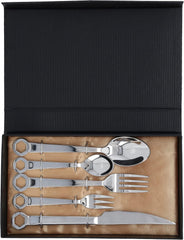Set tacâmuri 5 piese, oțel inoxidabil Bucatarie Naty Shop