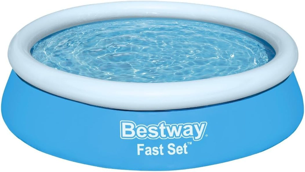 Basen naziemny Bestway Fast Set bez pompy, Ø 183 x 51 cm, niebieski, okrągły, 940 litrów, materiał TriTech, do samodzielnego montażu, zawór bezpieczeństwa, w zestawie. łatka naprawcza