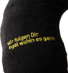 Pernă pentru gât Borussia Dortmund Unisex Bvb Nakkepude, negru/galben, 34 X 31 5 cm EU Perne calatorie Naty Shop