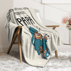 Musaecoin cadou tată, cadou tată ziua de naștere, idei de cadouri pentru tata, cadouri pentru tata, 50-60 inch flanel pătură, cadou de Crăciun pentru tata, cadou de Ziua Tatălui Paturi si Cuverturi musaecoin