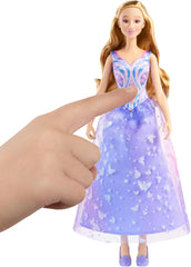 Mattel Wicked: for Good von Universal Pictures singende Glinda-Modepuppe mit abnehmbarem Outfit, vom Film inspiriert, singt for Good auf Englisch, JFM10