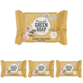 Chusteczki nawilżane do rąk Marcel's Green Soap, 60 szt. - Wanilia i kwiat wiśni - Na bazie roślin - Organiczne