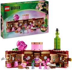 LEGO Wicked Glinda i Elphaba's Bedroom — Domek dla lalek z 2 minilaleczkami Oz, wspaniałymi akcesoriami, w tym kwiatami i strojami — Kreatywna zabawka dla dziewczynek w wieku powyżej 8 lat i fanów — 75683 Zestawy do budowania Besuche den LEGO-Store Domyślny tytuł