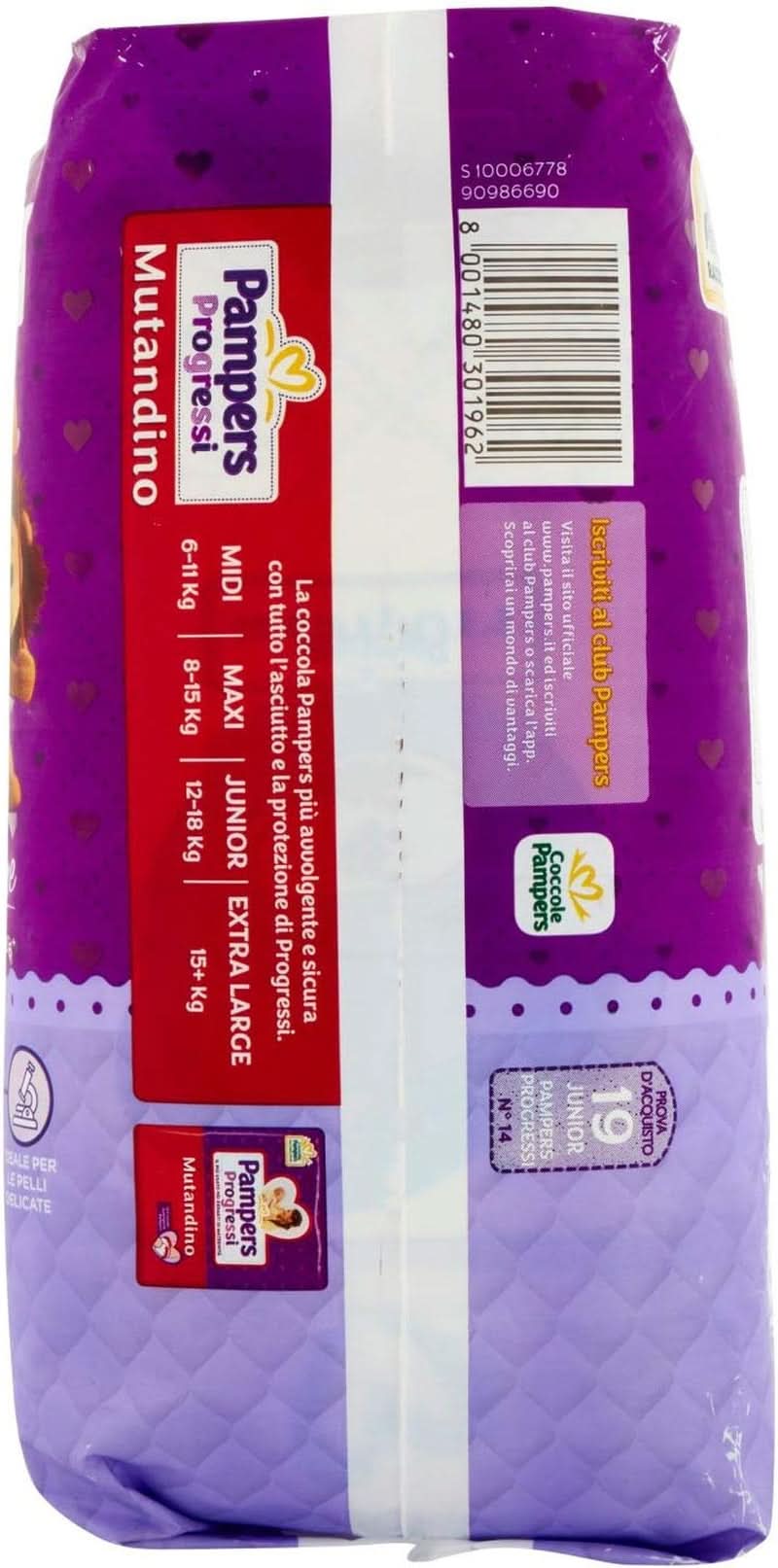 Pampers Progressi Maxi Scutece 11-25 Kg, Mărimea 5 (19Pcs) Mama si Copilul Naty Shop