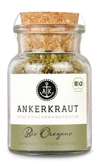 Ankerkraut BIO Oregano, gerebeltes Küchen-Kraut, 15 g w szkle korkowym, Bio-Qualität zum selber Sürzen, Gewürz mediterranean Küche für Pizza & Pasta