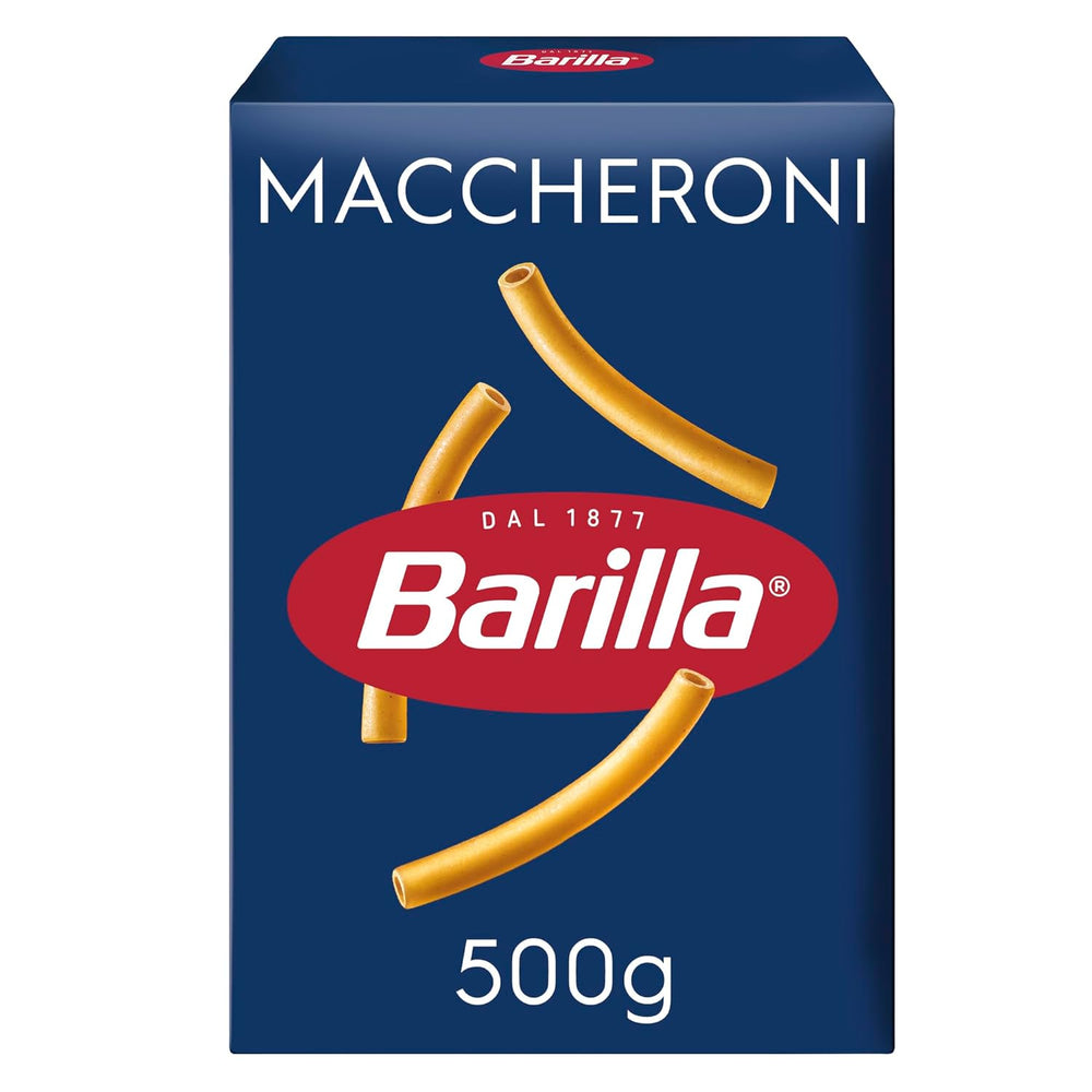 Makaron Barilla Klasyczny Maccheroni nr. 44 sztuk wysokiej jakości pszenicy durum, zawsze al dente, 500g