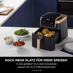 Ninja Air Fryer MAX PRO AF180EUCP, 6,2 litri, fără ulei Electrocasnice Naty Shop
