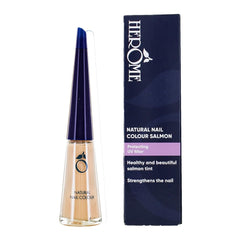 Herome naturalny różowy lakier do paznokci z efektem wzmacniającym - Lakier do paznokci odpowiedni do french manicure - Wzmacniacz do paznokci o świeżym różowym kolorze - 10ml.