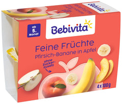 Pfirsich-Banany w Apfel, opakowanie 6er (6 x 4 x 100 g)