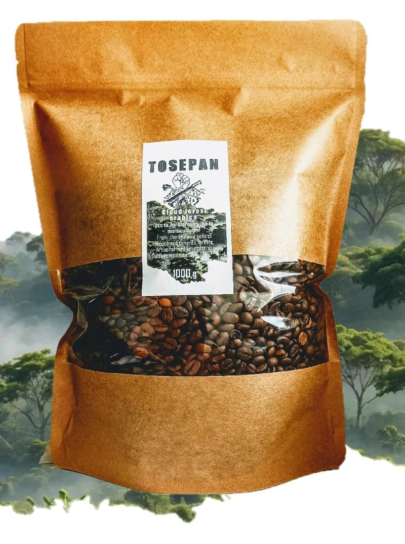 Cafea Arabica Tosepan din pădurea tropicală din Mexic 500 g