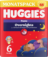 Spodnie nocne Huggies rozmiar 6 (15-25 kg), miesięczne pudełko na pieluchy, 88 sztuk Sklep dla mam i dzieci Naty Shop