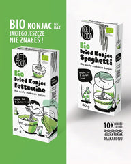 Fettuccine Konjac Shirataki Organic 80g - Niskokaloryczna i niskowęglowodanowa, bezglutenowa, niskowęglowodanowa, odpowiednia dla diet ketonowych, z mąką z tapioki