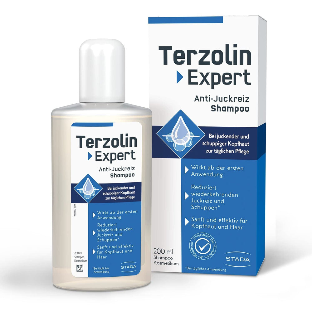 Terzolin Expert Anti-Itch Szampon, Nawilżająca pielęgnacja wrażliwej skóry głowy - 200 ml Prysznic i kąpiel Terzolin Domyślny tytuł