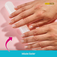 DECOCINO Ausrollstab – 3-częściowy, ok. Długość 23 cm – antihaftbeschichter als Teigrolle zum Ausrollen von Marzipan, Blütenpaste, Roll-Fondant