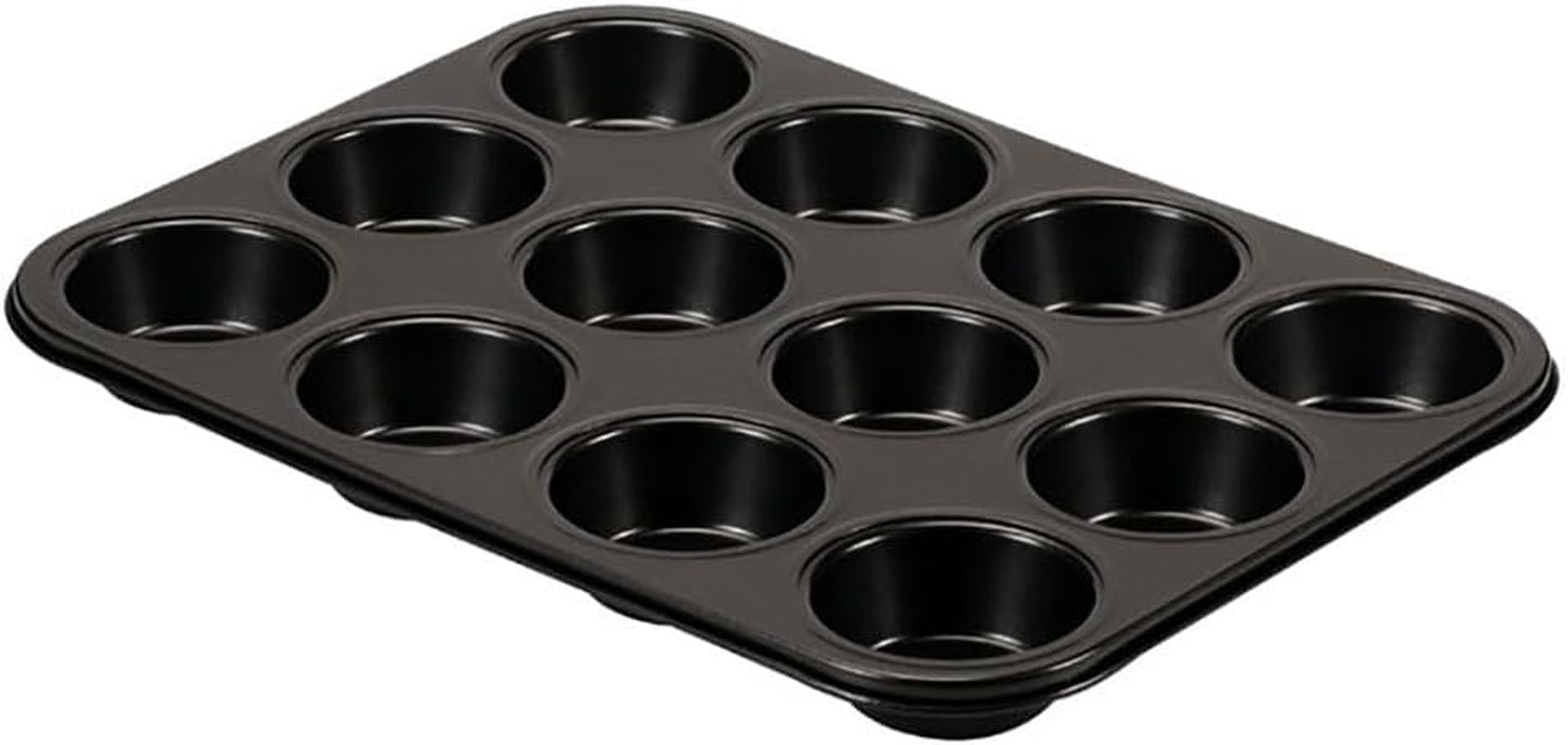 , Formați 6 brioșe 18.5x27cm, negru Matrite si tavi pentru copt Naty Shop 12 Muffins