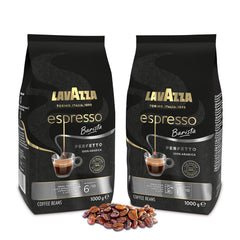 LAVAZZA - Espresso Barista Perfetto - Boabe de cafea - 100% Arabica - Italiană - Intensitate 6 - 2 pachete a câte 1 kg fiecare (ambalajul poate varia)