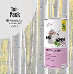 Raab Vitalfood Premium, Cukier brzozowy ze słodzikiem ksylitolowym, Wegański, 1:1 Alternatywa dla cukru, 300 gramów Słodziki Naty Shop