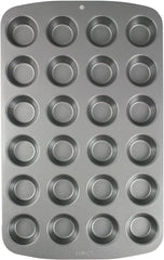 CSB111 Antihaftbeschichtete Mini-Muffinform Mit 24 Löchern Aus Karbonstahl, Edelstahl, Silver, 39,4 X 24,6 X 2,1 Cm Formy i blachy do pieczenia Naty Shop 39,4 X 24,6 X 2,1 Cm Einzeln