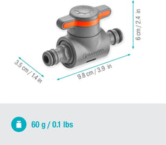 Cuplaj Gardena cu supapă de reglare, gri, portocaliu