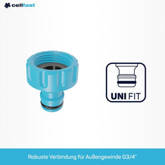 Conexiune Cellfast Basic, albastră, G3/4" (26,5 mm)