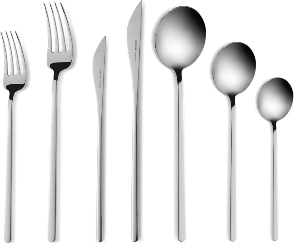Karaca Focus Elegance, set de tacâmuri de 84 piese, 12 persoane Bucatarie Naty Shop