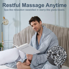 Koc obciążeniowy Winthome z poszwą na kołdrę 150X205 cm 10,4 kg, Wygodny koc obciążany, Koc antystresowy, Ciężki koc zapewniający głęboki sen i lepszą regenerację, Ciężki koc dla dorosłych (szary) Łóżka i koce Besuche den Winthome-Store