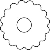 Formă de biscuiți originală Linzer cu ejector, formă de biscuiți cu gaură de 5 cm, formă de biscuiți de Crăciun, formă pentru biscuiți, biscuiți și fondant