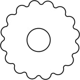 Formă de biscuiți originală Linzer cu ejector, formă de biscuiți cu gaură de 5 cm, formă de biscuiți de Crăciun, formă pentru biscuiți, biscuiți și fondant