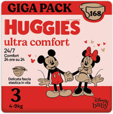 Pieluchy Huggies Ultra Comfort, rozmiar 3 (4-9 kg), wzór Disney, 168 sztuk