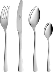 Gerlach 1760 Tunea Set, Tacâmuri din oțel inoxidabil, 24 buc, 6 persoane Bucatarie Naty Shop