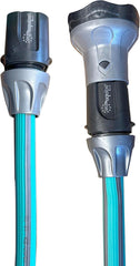 Furtun de grădină extensibil până la 7,5 metri, 1/2" (12,5 mm), cu duș de mână și 8 funcții, Idroeasy