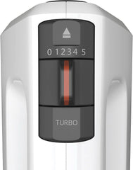 Krups GN4001 3 Mix 4000 Handmixer | 450 Watt | Robustes Design | Variabler Geschwindigkeitsregler | Turbo- Und Auswurf-Funktion | Inkl. 2 Rührbesen Und 2 Knethaken | Weiß/Grau Bucatarie Naty Shop