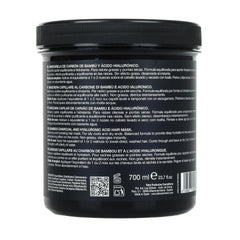 Thader Pharma Mască de păr echilibrantă cu cărbune de bambus și acid hialuronic - Ideal pentru rădăcini grase și vârfuri uscate, 700 ml Masca de par Naty Shop