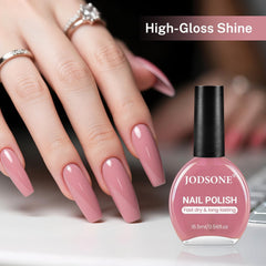 JODSONE Oja Roz Pădure 16,5 ml, Volum Mare, Oja Roz Deschis cu Uscare Rapidă, Culoare de Lungă Durată și Uscare Rapidă, Nail Art DIY, Manichiură Acasă, Cadou pentru Femei