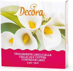 0803022 Set de forme pentru biscuiți Lily, 5 piese, Plastic, Violet, 11,5 x 11,5 x 3 cm