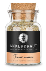 Ankerkraut Tomatensaucen, für Pasta, Spaghetti, Tortellini und Klassiker aus Italien, Lecker zu Hause kochen, Mischung würzender Zutaten für Tomatenmark, 100 g im Korkenglas