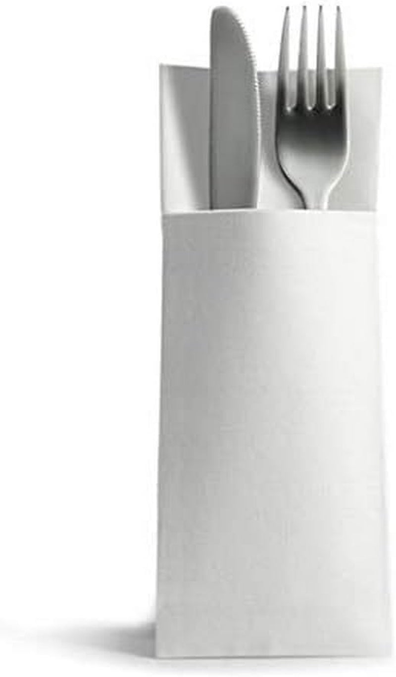 Airlaid 50 de șervețele pentru tacâmuri pungi pentru tacâmuri, asemănătoare țesăturii, șervețel de unică folosință de înaltă calitate, Bordeaux, 32X40 Cm