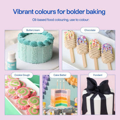 Colorant alimentar pe bază de ulei de struguri Colour Mill Oil Blend - Colorant alimentar pentru ciocolată, fondant, brioșe, prăjituri, copt, macaroane - Colorant alimentar pentru decorarea torturilor - 20 ml