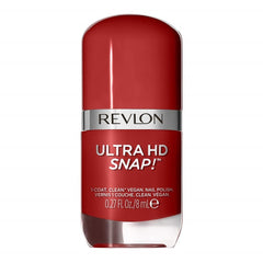 Lakier do paznokci Revlon Ultra HD Snap, długotrwała formuła wegańska, szybkoschnący i pełne krycie w jednej warstwie, kolor (8 ml), czerwono-czarny (014), unisex